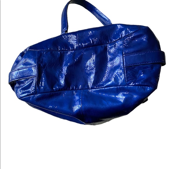 Coach Cobalt Blue Patent Leather Handbag - Picture 3 of 6